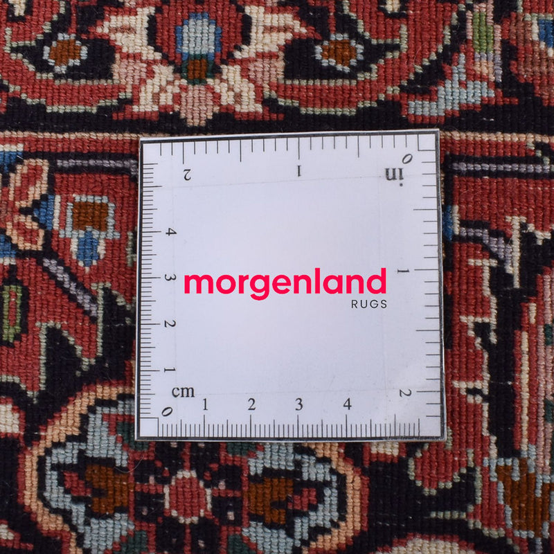 Persisk teppe - Bijar rundt  - 250 x 250 cm - lys rød