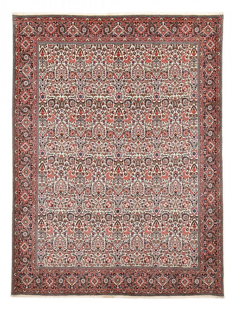 Persisk teppe - Bijar - 351 x 251 cm - lys rød