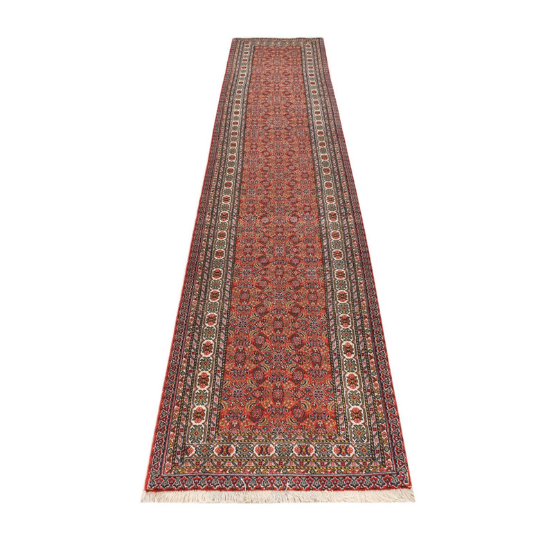 Løper Persisk teppe - Tabriz - 380 x 70 cm - rust