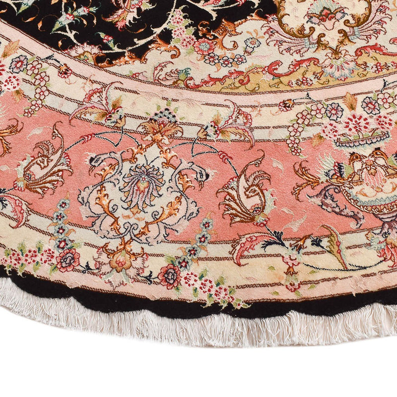 Persisk teppe - Tabriz - Premium rundt  - 250 x 250 cm - flerfarget