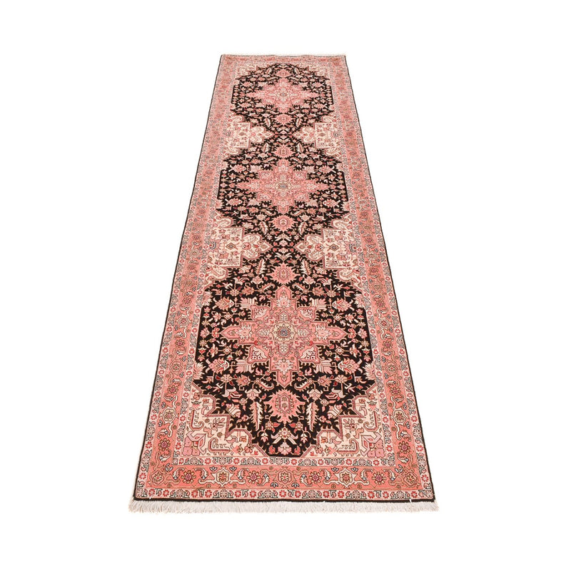 Løper Persisk teppe - Tabriz - Royal - 352 x 91 cm - mørkeblå