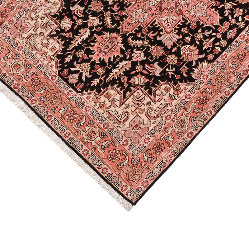 Løper Persisk teppe - Tabriz - Premium - 350 x 91 cm - mørkeblå