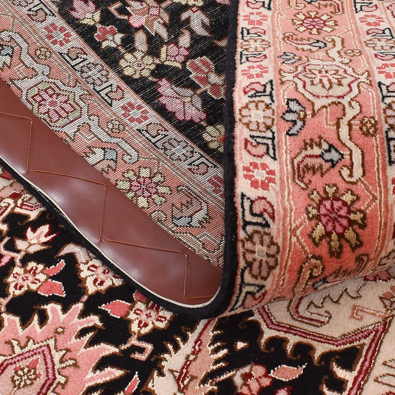 Løper Persisk teppe - Tabriz - Premium - 350 x 91 cm - mørkeblå