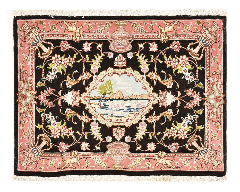 Persisk teppe - Tabriz - Royal - 72 x 55 cm - mørkeblå