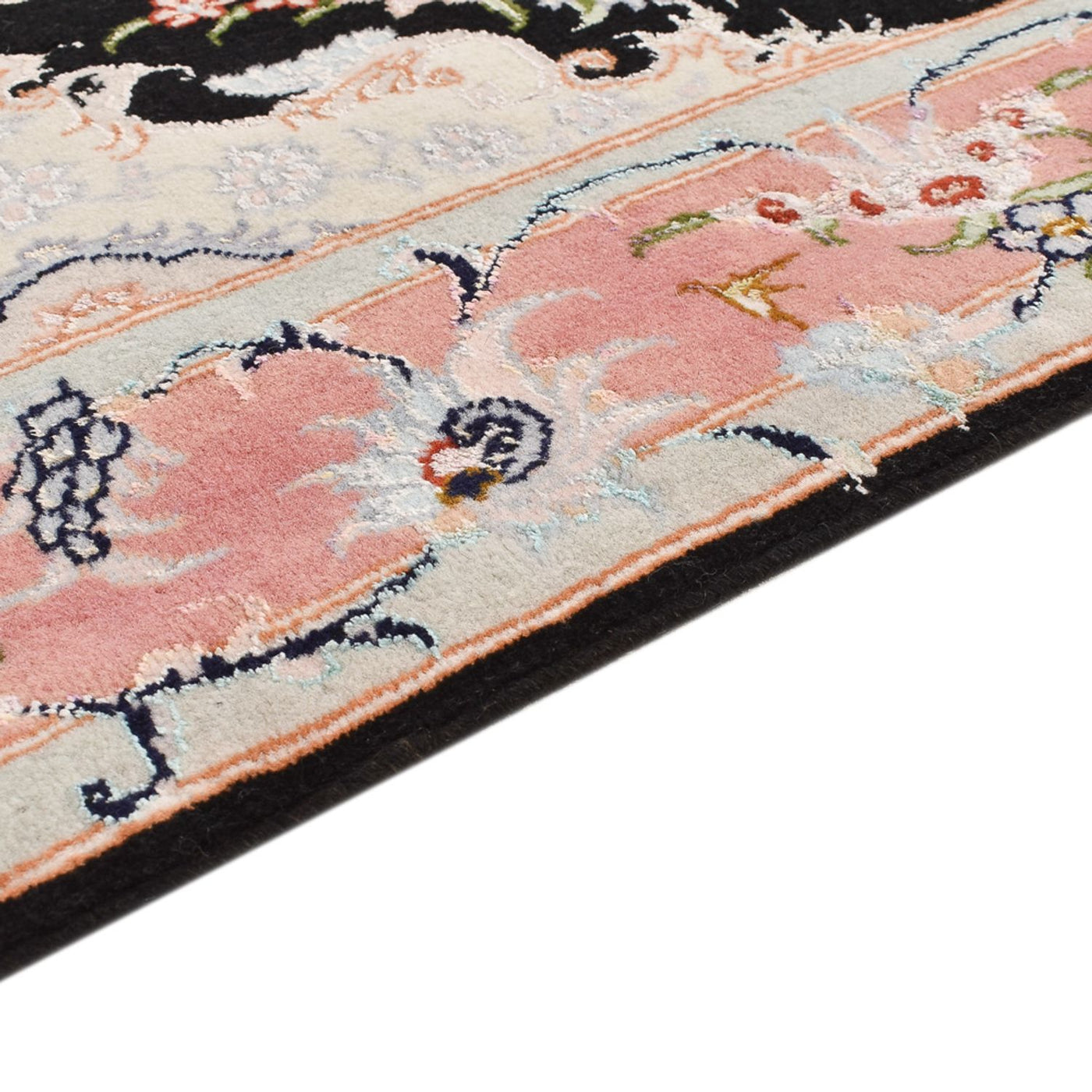 Løper Persisk teppe - Tabriz - Royal - 300 x 83 cm - mørkeblå