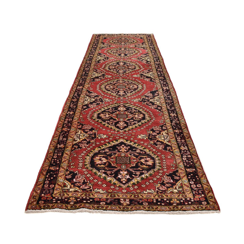 Løper Persisk teppe - Nomadisk - 442 x 118 cm - lys rød