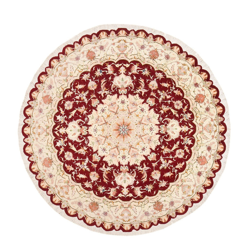 Persisk teppe - Tabriz - Royal rundt  - 200 x 200 cm - flerfarget