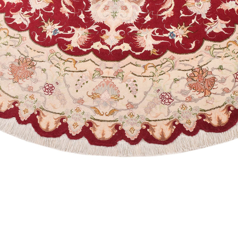 Persisk teppe - Tabriz - Royal rundt  - 200 x 200 cm - flerfarget