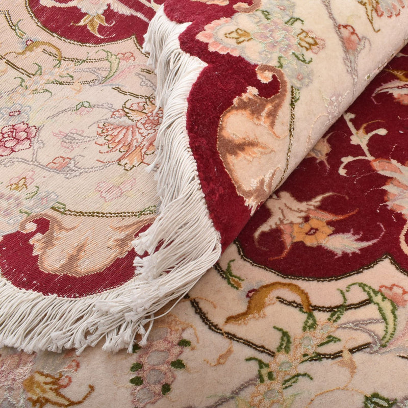 Persisk teppe - Tabriz - Royal rundt  - 200 x 200 cm - flerfarget