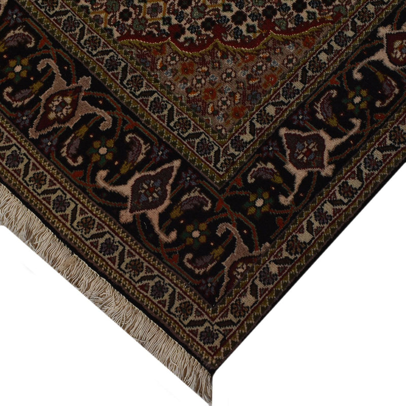Tabriz - 40 Raj Teppe 154x210cm - Persisk teppe - mørk brun