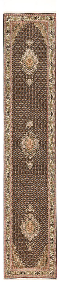 Løper Persisk teppe - Tabriz - Royal - 393 x 82 cm - mørk beige – product image
