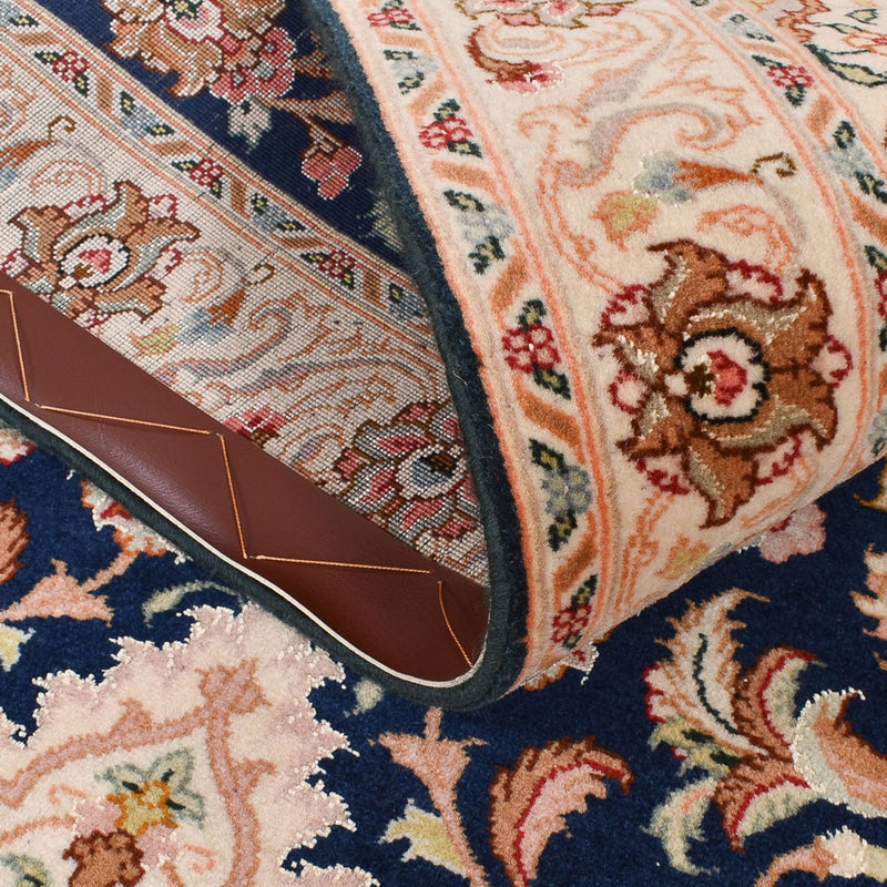 Løper Persisk teppe - Tabriz - Royal - 310 x 82 cm - mørkeblå