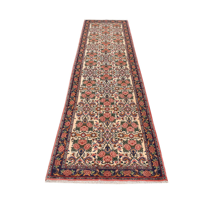 Løper Persisk teppe - Bijar - 380 x 92 cm - flerfarget