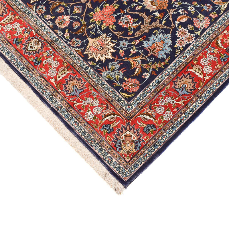 Persisk teppe - Isfahan - premium - 226 x 136 cm - mørkeblå