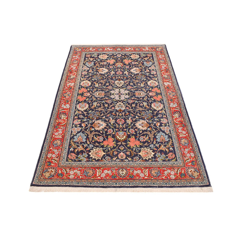 Persisk teppe - Isfahan - premium - 226 x 136 cm - mørkeblå