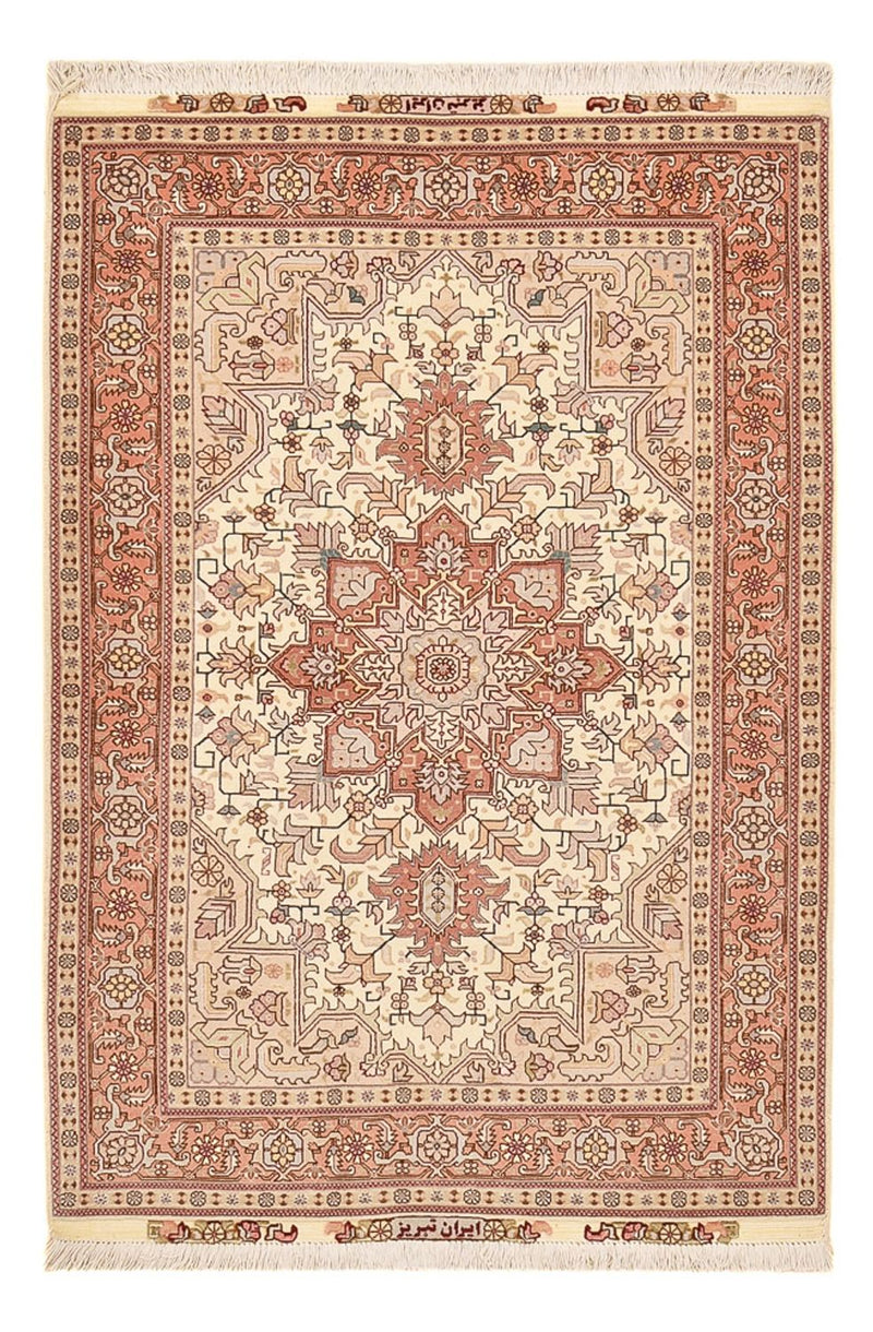 Persisk teppe - Tabriz - Royal - 161 x 105 cm - lys rød