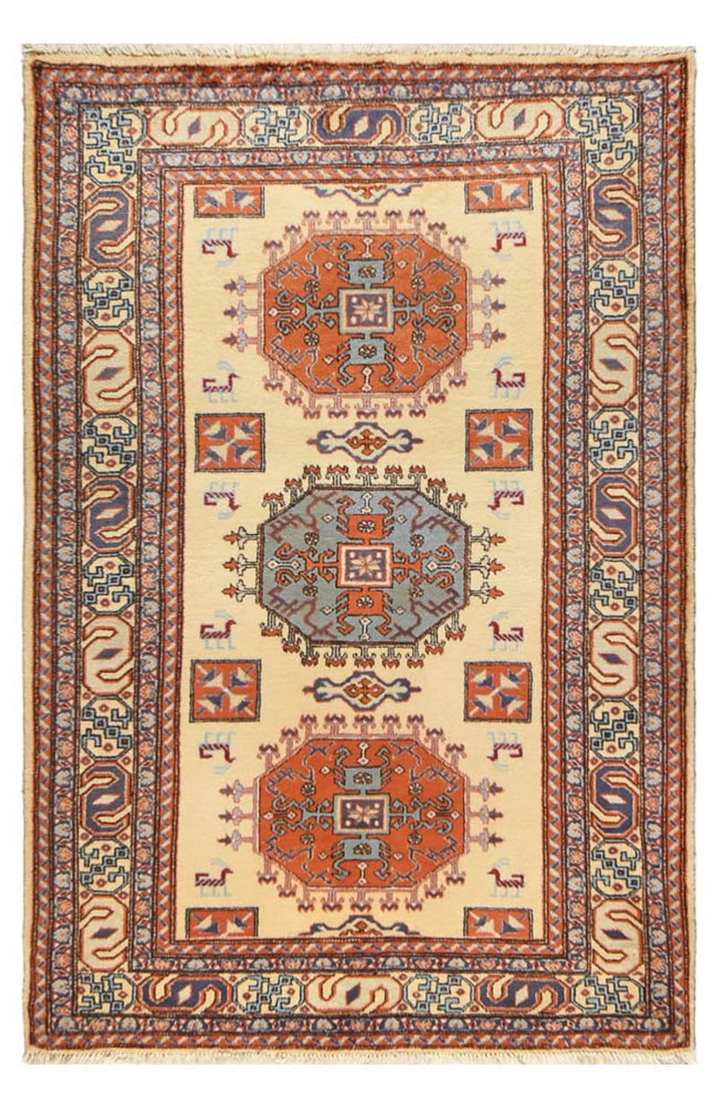 Persisk teppe - Nomadisk - 202 x 133 cm - flerfarget
