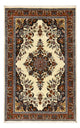 Persisk teppe - klassisk - 217 x 131 cm - lys beige