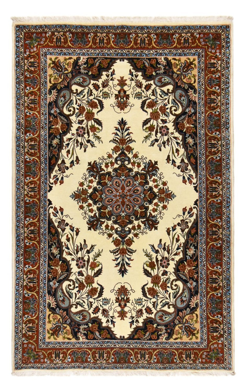 Persisk teppe - klassisk - 217 x 131 cm - lys beige