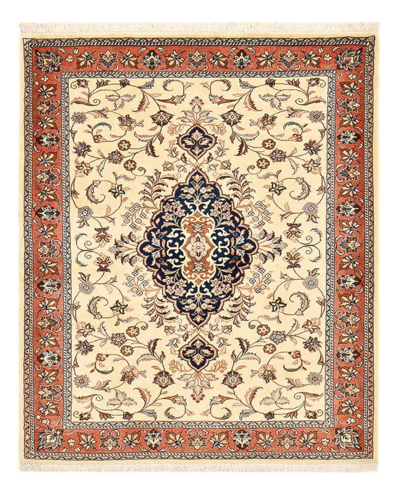 Persisk teppe - klassisk - 145 x 115 cm - lys beige