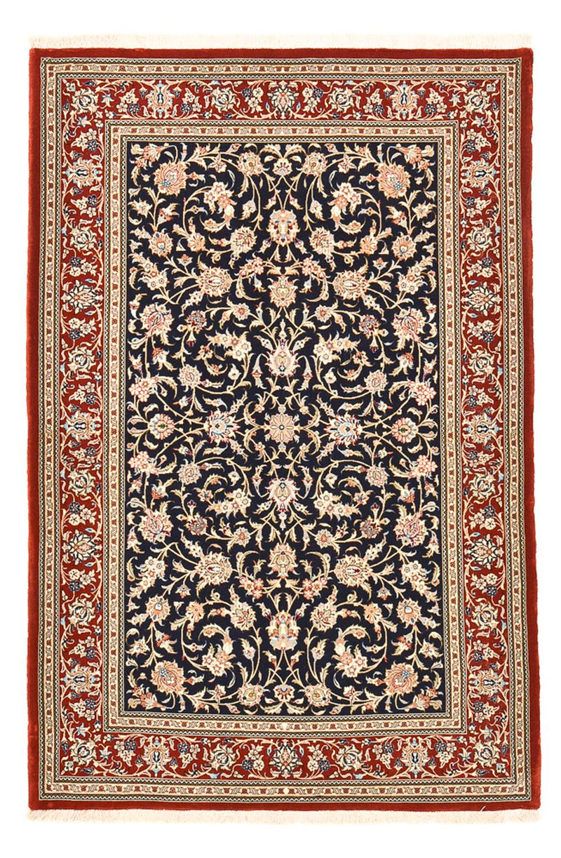 Persisk teppe - Ghom - Royal - 204 x 133 cm - mørkeblå