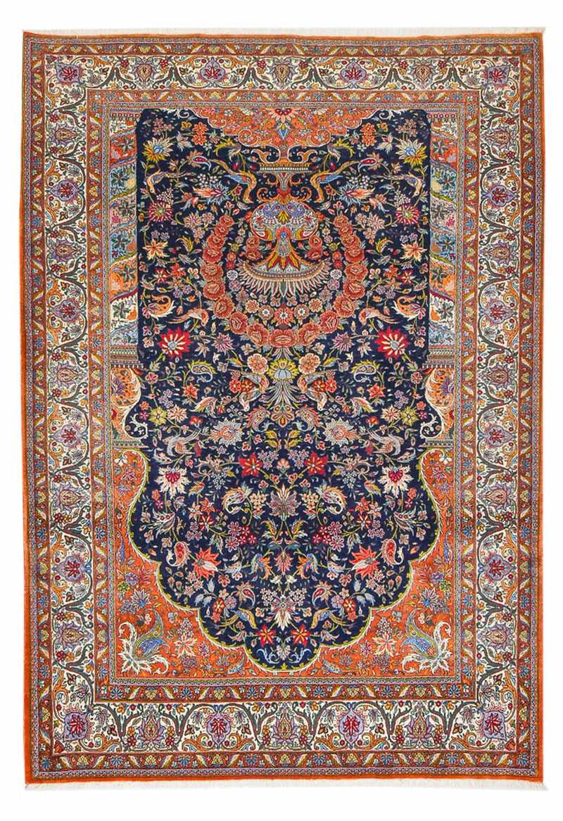 Persisk teppe - Nomadisk - 293 x 206 cm - mørkeblå