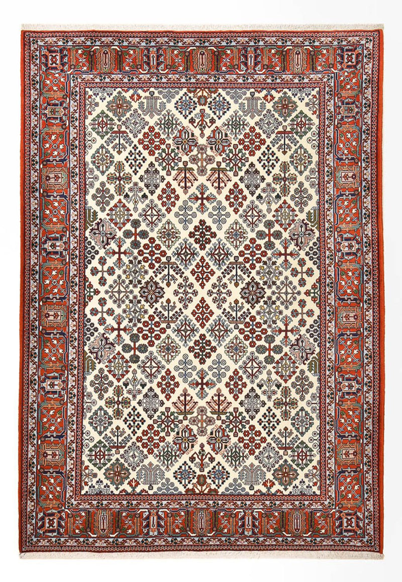 Persisk teppe - Nomadisk - 246 x 170 cm - krem