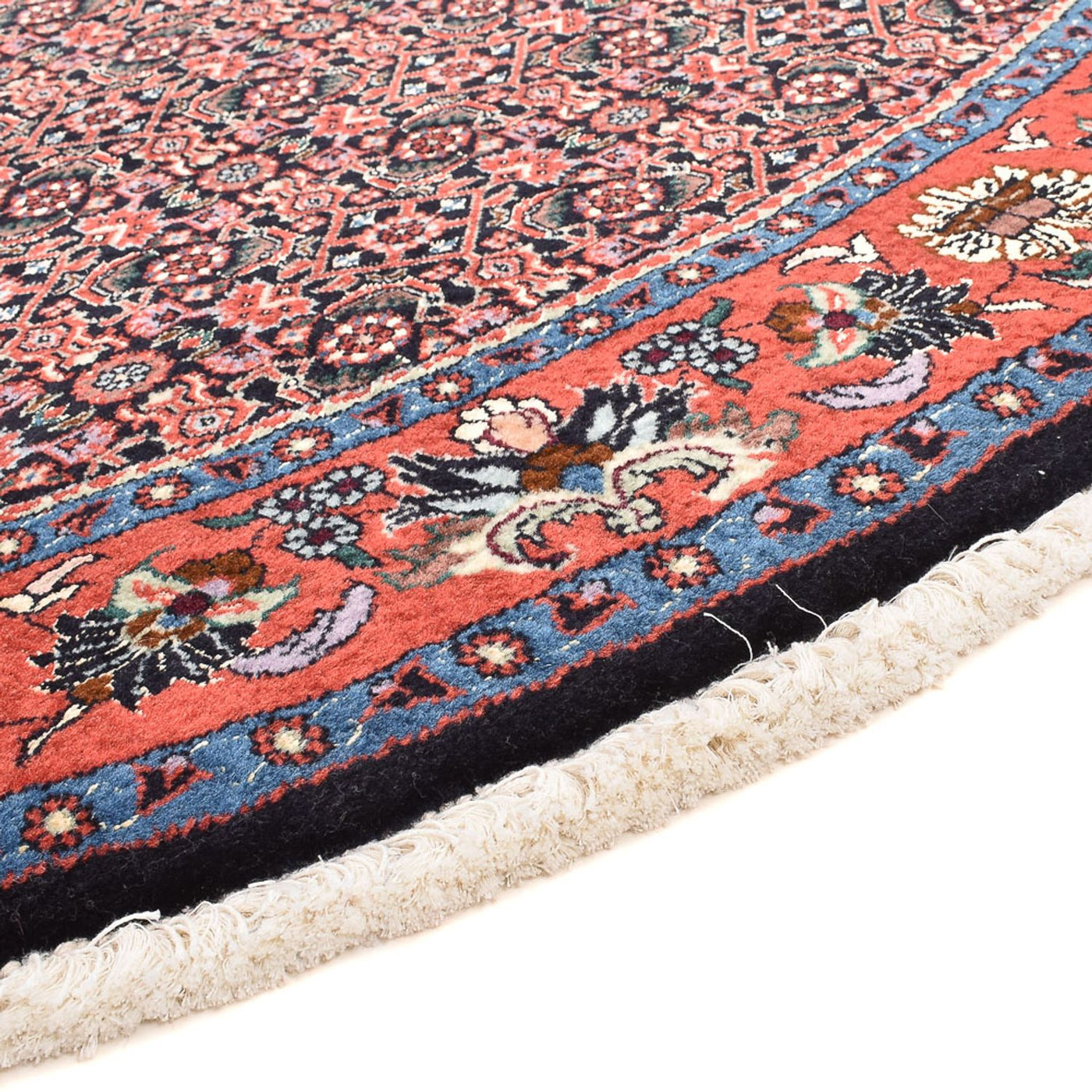 Persisk teppe - Bijar rundt  - 153 x 153 cm - lys rød