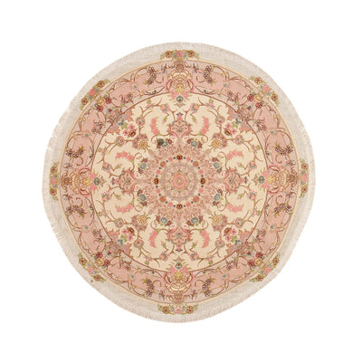 Tabriz - 50 Raj Teppe 143x143cm - Persisk teppe