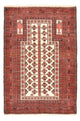 Balutsj-teppe - 139 x 92 cm - flerfarget