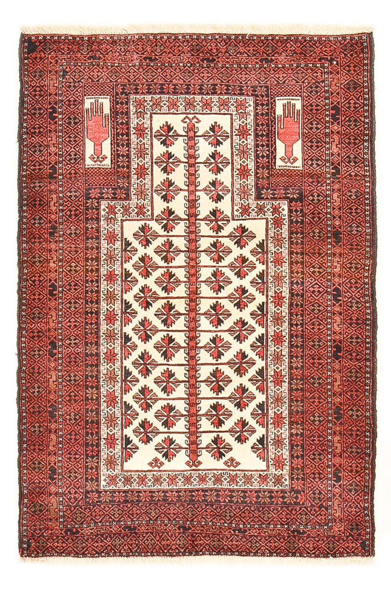 Balutsj-teppe - 139 x 92 cm - flerfarget