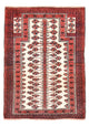 Balutsj-teppe - 133 x 97 cm - flerfarget