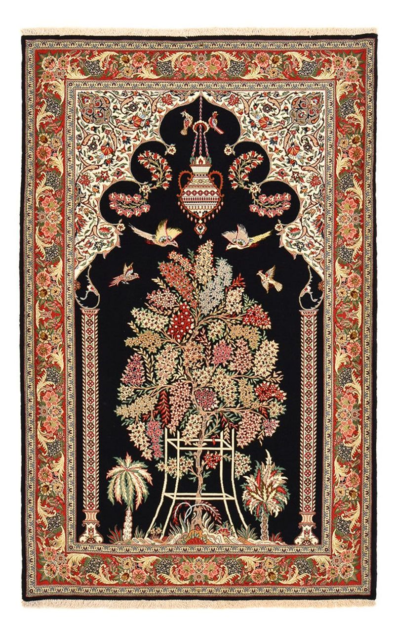 Persisk teppe - Ghom - Royal - 218 x 135 cm - mørkeblå