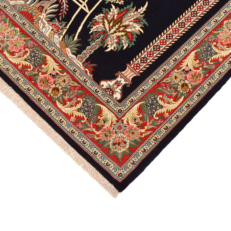 Persisk teppe - Ghom - Royal - 218 x 135 cm - mørkeblå