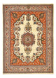 Persisk teppe - klassisk - 241 x 175 cm - flerfarget