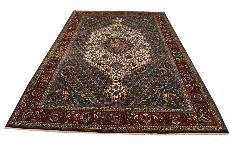 Persisk teppe - Nomadisk - 320 x 214 cm - mørkeblå