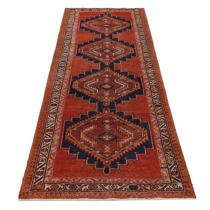 Løper Persisk teppe - Nomadisk - 315 x 93 cm - rød