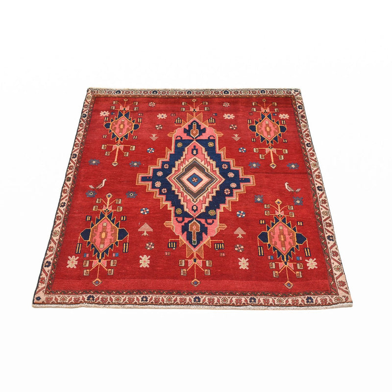 Afshar Sirjan Teppe 129x107cm - Persisk teppe