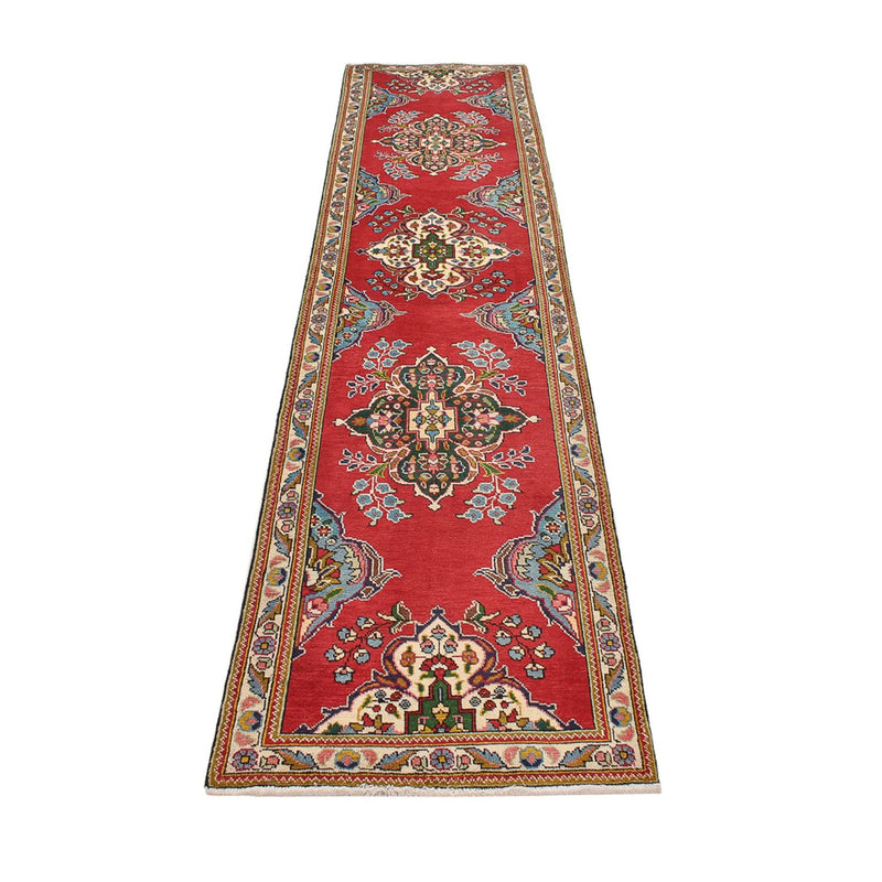 Løper Persisk teppe - Tabriz - 343 x 80 cm - rød
