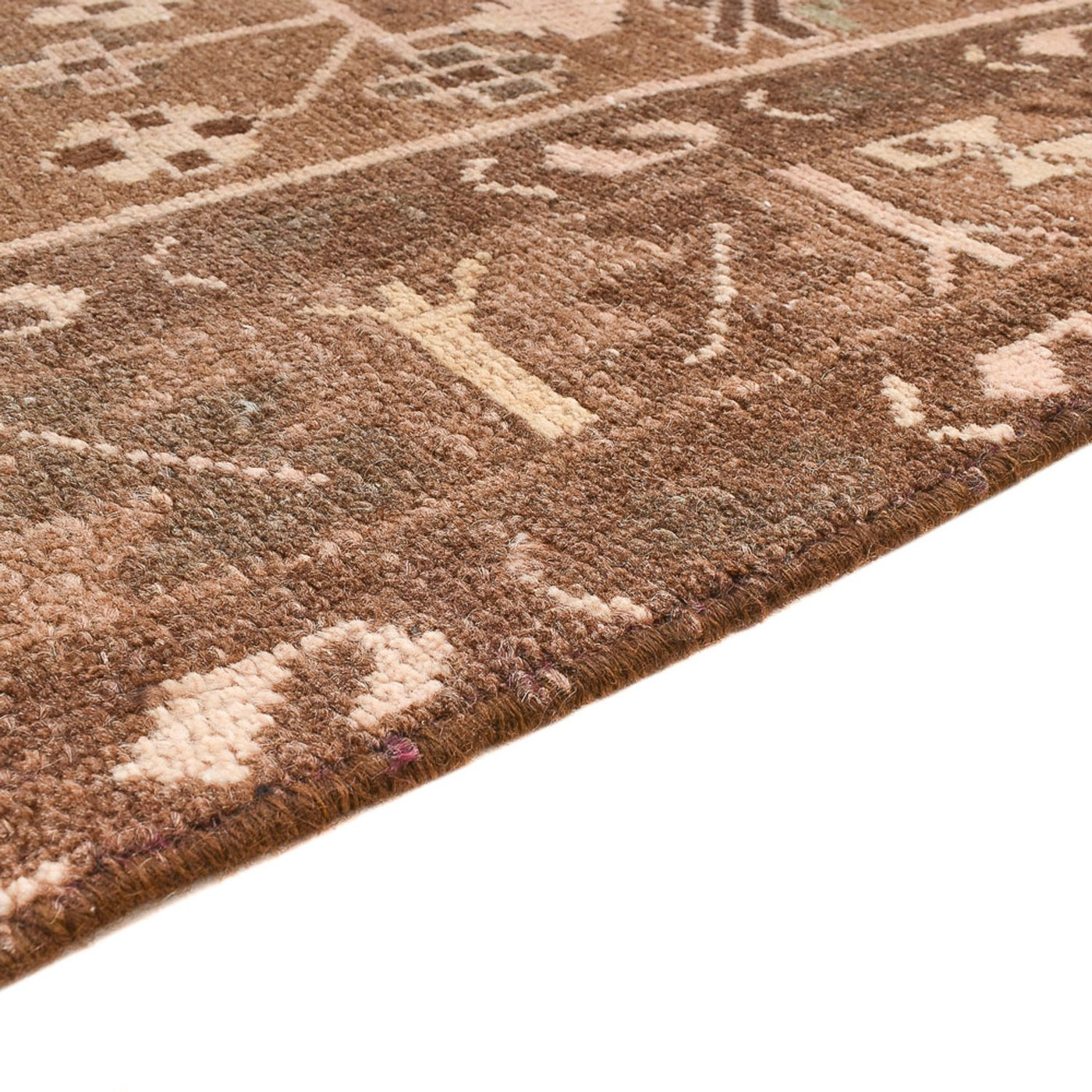 Løper Vintage Carpet - 297 x 104 cm - mørk beige