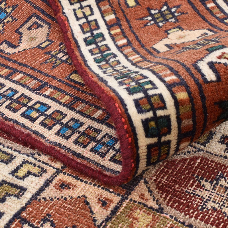 Persisk teppe - klassisk - 168 x 123 cm - mørk beige
