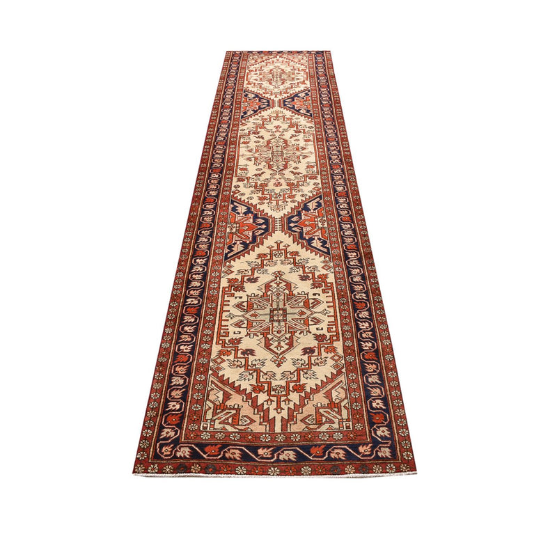 Løper Persisk teppe - Nomadisk - 345 x 82 cm - beige