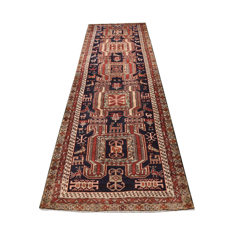 Løper Persisk teppe - Nomadisk - 325 x 100 cm - lys rød