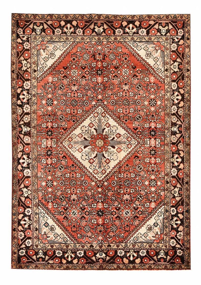 Persisk teppe - Nomadisk - 218 x 154 cm - lys rød