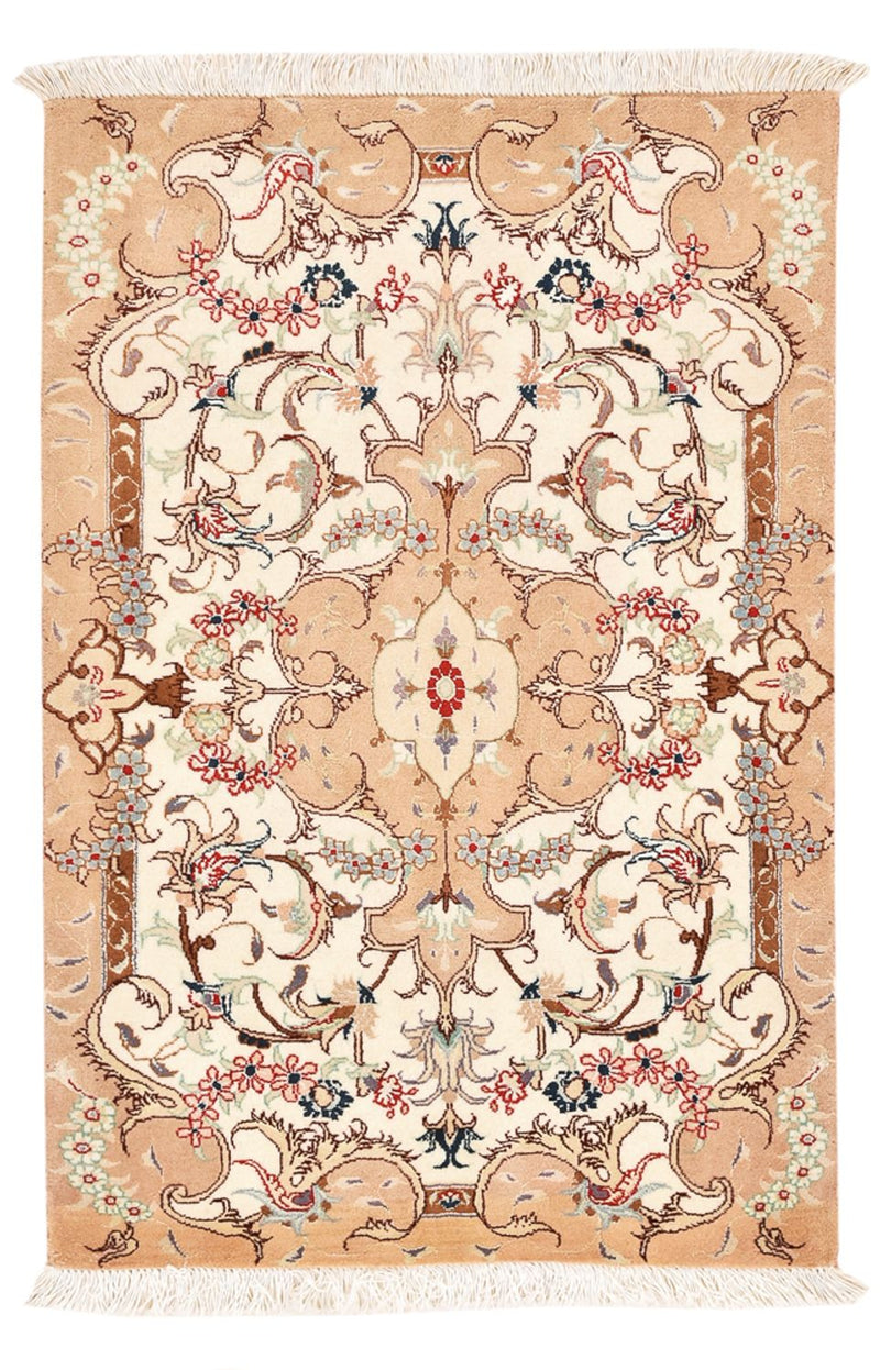 Persisk teppe - Tabriz - Royal - 92 x 59 cm - lys beige