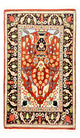 Persisk teppe - Ghom - 105 x 60 cm - flerfarget