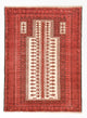 Balutsj-teppe - 143 x 102 cm - rød