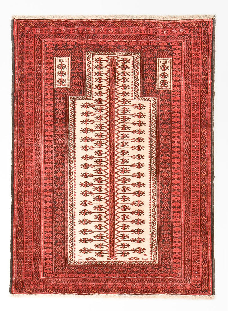Balutsj-teppe - 143 x 102 cm - rød