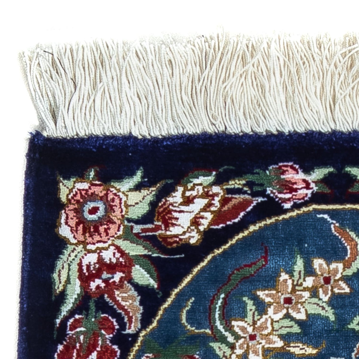 Qom silke Teppe 28x40cm - Persisk teppe