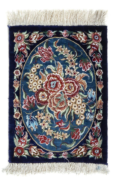 Qom silke Teppe 28x40cm - Persisk teppe